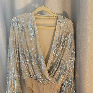 NWT Shein Sequins Special Event bodysuit